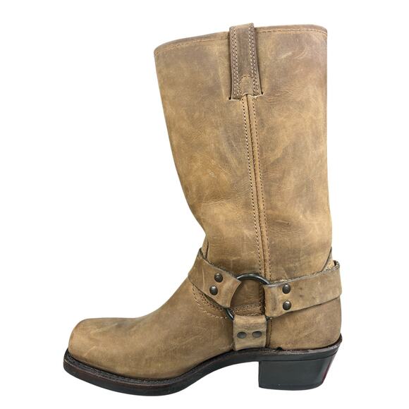 Frye Women’s 12R Brown Leather Harness Western Boot Size US 8 - Picture 2 of 10